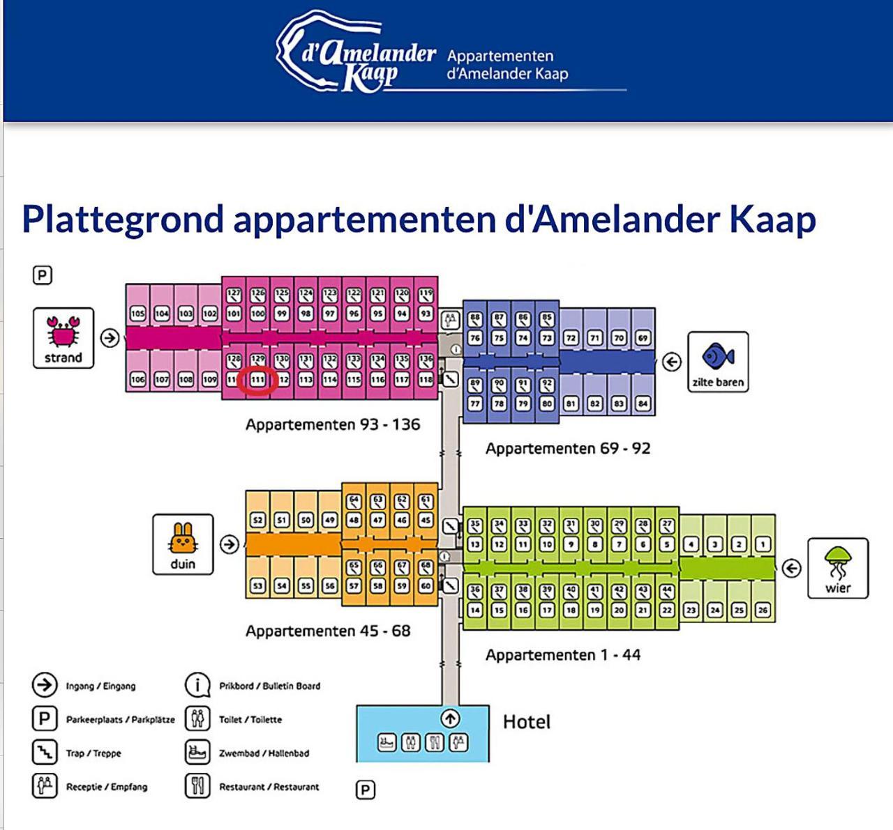 Appartement Noorderkragt, Amelander Kaap Hollum  Ngoại thất bức ảnh